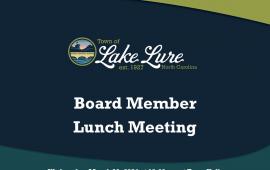 Board Member Lunch Meeting Sign