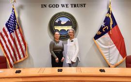 4/0/24 Olivia Steman's Swearing in with Mayor Carol Pritchett