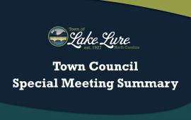 Town Council Meeting Summary Sign