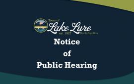Notice of Public Hearing sign