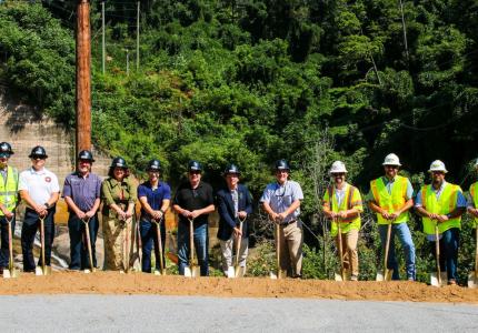 Reservoir Drain Project Ground Breaking