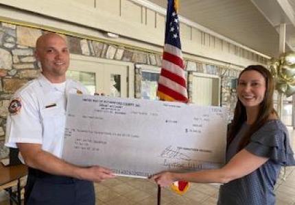 031825 United Way Check for 50K to Dustin Waycaster