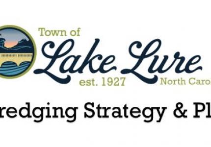 Town of Lake Lure Dredging Strateguy and Plan Sign