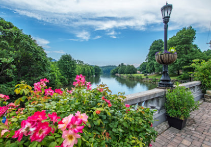 Lake Lure Flowering Bridge in Spring