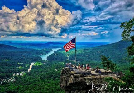 Chimney Rock State Park View of Lake Lure by Buddy Morrison