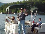 Boat on Lake Lure