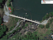 Aerial View of Lake Lure Dam