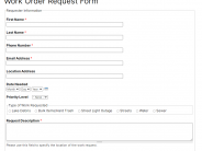 Online Work Orders