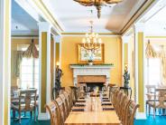 Lake Lure Inn Dining Room by Robbie Caponetto