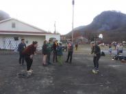 Climbers and their family enjoying Morse Park after the event