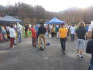 Climbers and their family enjoying Morse Park after the event