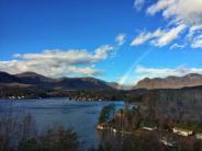 Rainbow over Lake Lure by Katie Miller