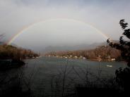 Rainbow over Lake Lure by Blaine Cox