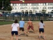 Playing Volleyball