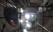Penstock After Sandblasting and Coating