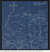 Lynchs Completed Map-Rutherford County 1905
