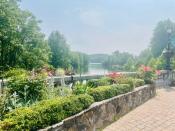 Flowering Bridge View of Rocky Broad River