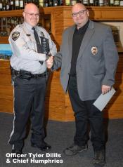  Tyler Dills Awarded by Sean Humphries
