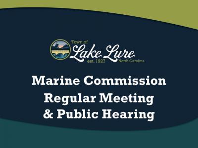 Marine Commission Regular Meeting and Public Hearing Sign