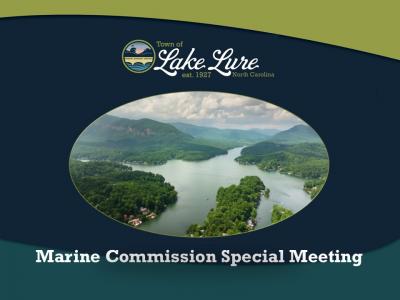 Marine Commission Special Meeting Sign
