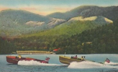 Vintage Speed Boats in Lake Lure