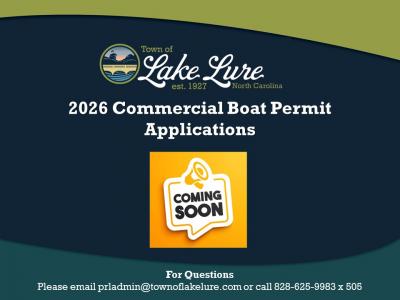 Commercial Boat Permit Applications - Coming Soon