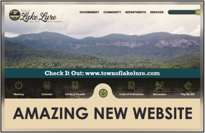 Website homepage picture with the words Amazing New Website at the bottom