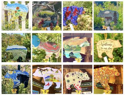 Painted Bear Collage