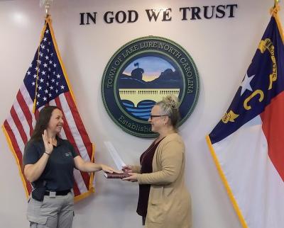 Dana Bradley Sworn in as Police Officer
