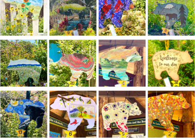 Collage of Painted Bears
