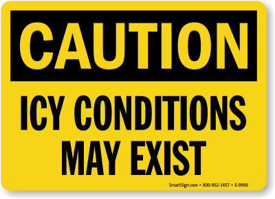 Icy Confidence sign