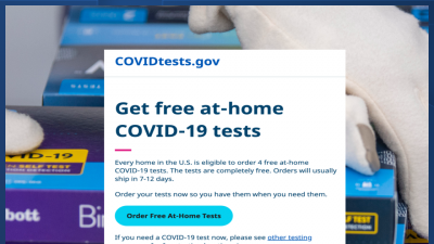 free COVID 19 Test Kit Sign