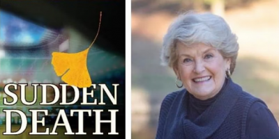 Sudden Death Book Cover and Photo of Carolyn Curry