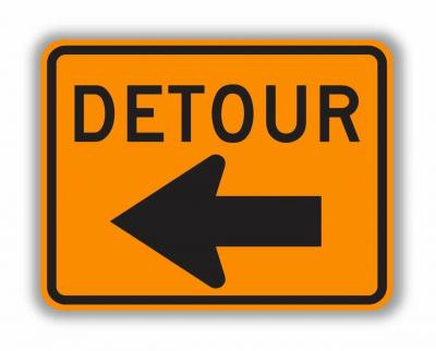 Detour sign