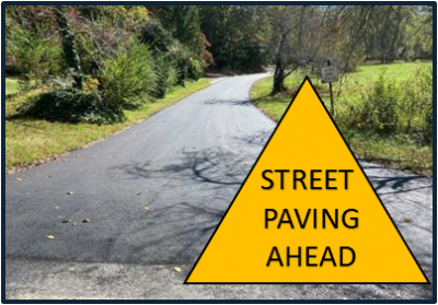 Street Paving Sign