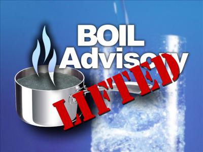 Boil advisory lifted  sign