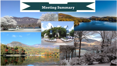 Town Council Meeting Summary Sign