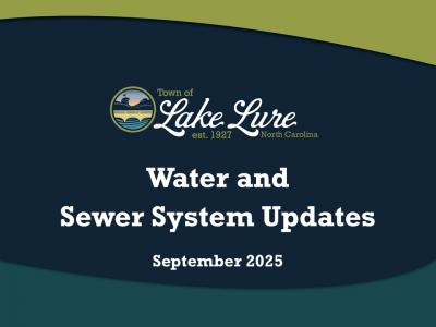 Water and Sewer System Updates Sign