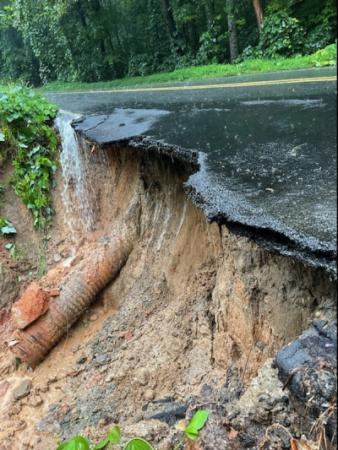 Road Washout Buffalo Creek Road 9-5-22