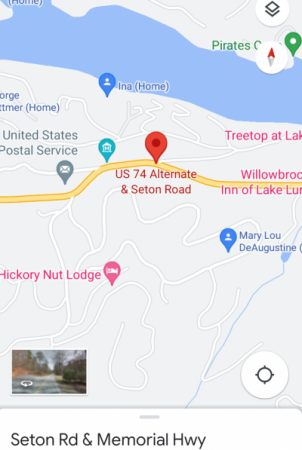 Map of Memorial Hwy and Set on Rd