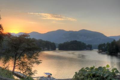 Sunset over Lake Lure