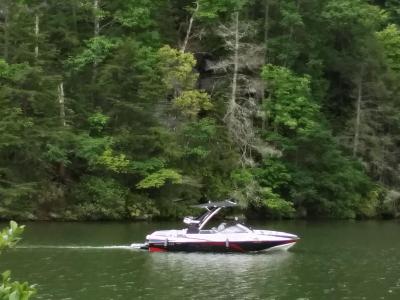 Boat on Lake Lure