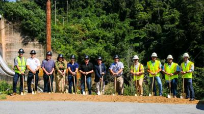 Reservoir Drain Project Ground Breaking