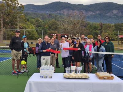 Tennis/Pickleball Court Ribbon Cutting Ceremony Photo