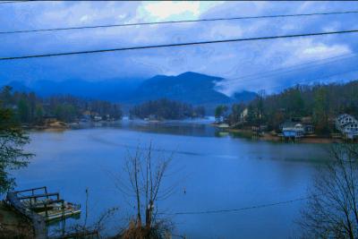 Lake Lure in winter