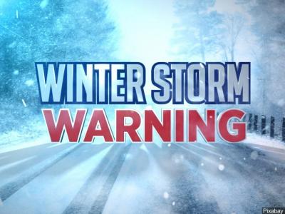 Winter Storm Warning sign