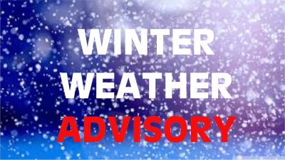 Winter Weather Advisory Sign