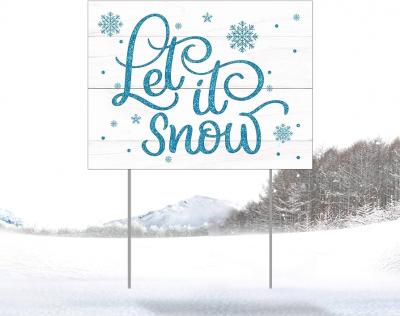 Let it snow sign