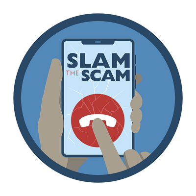 Slam the Scam Logo