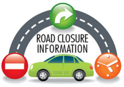 Road Closure information SIgn 